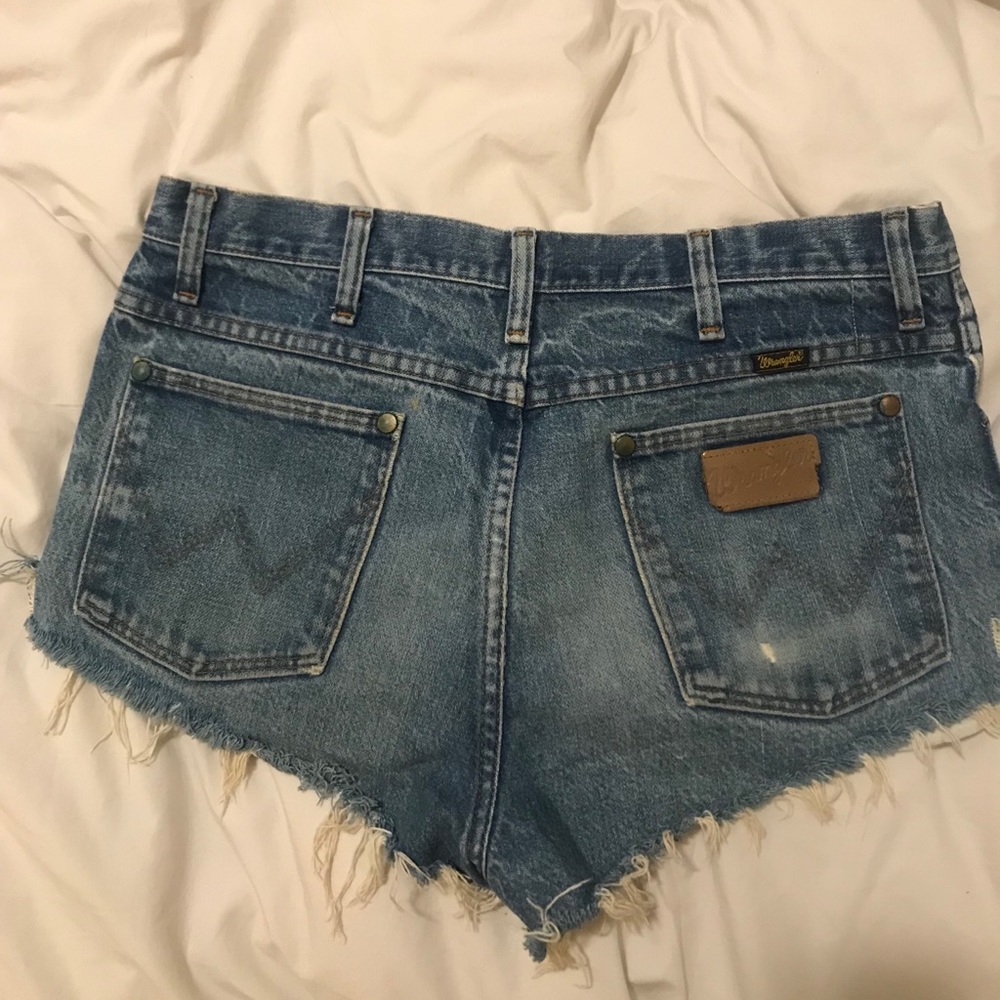 Wrangler blue denim shorts
